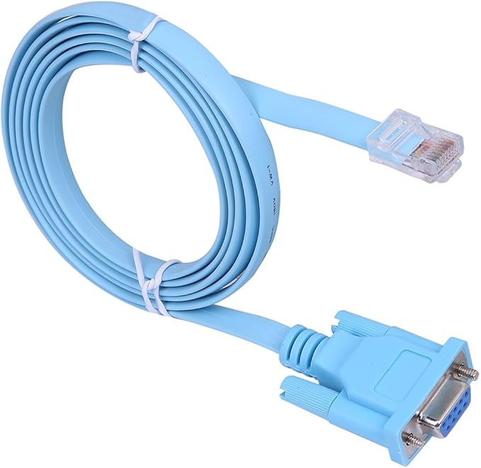 HDE 182,88 cm DB9 9Pin Puerto Serial a RJ45 Cat5 LAN Cable de