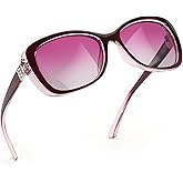 SIPHEW Women Polarized Sunglasses w UV Protection | Womens Vintage Square Wrap Lightweight Shade