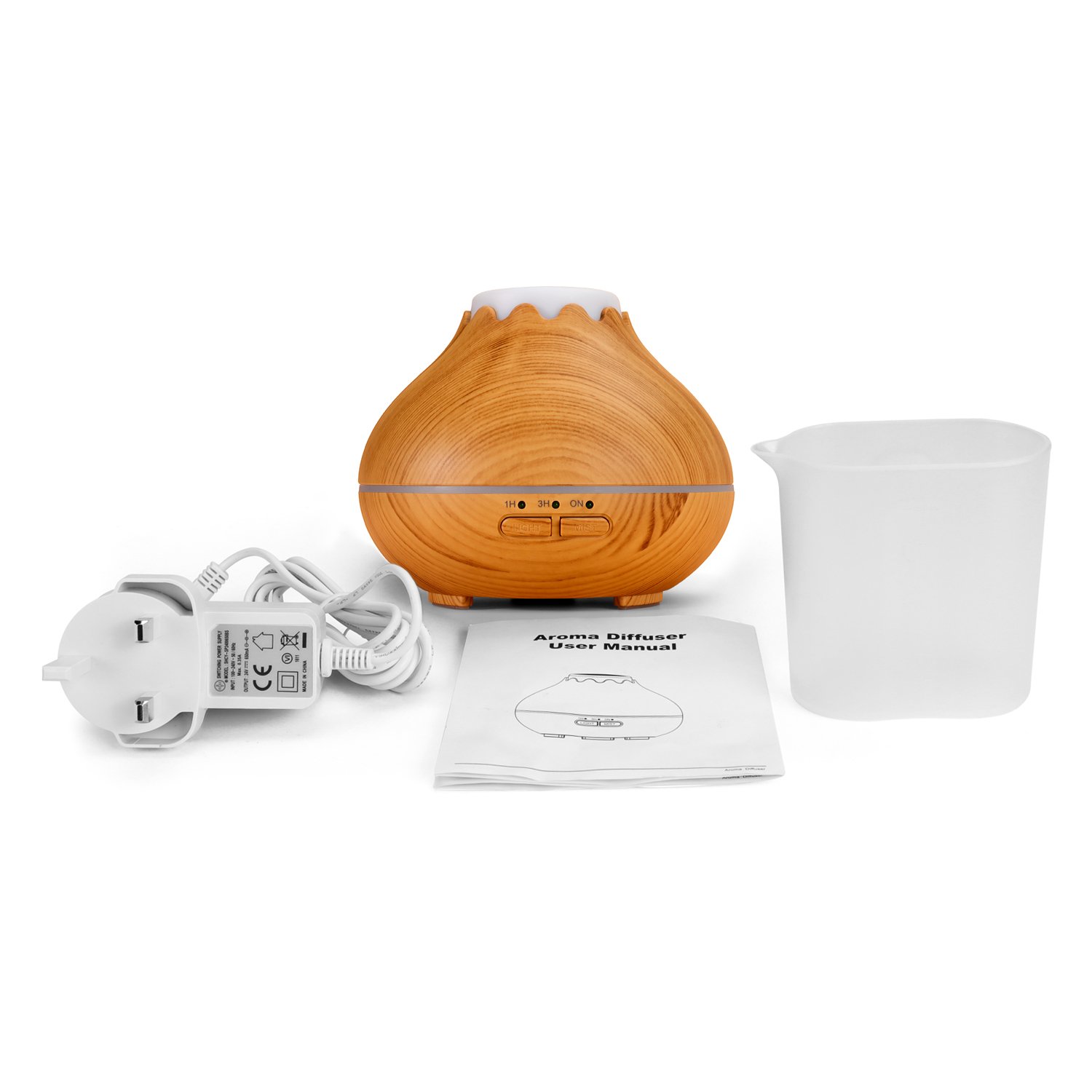 Aroma Essential Oil Diffuser, 150ML OMOTON Aromatherapy Humidifier with 7 Color LED Lights and Auto Shut-off-Ultrasonic Cool Mist & Fragrance For Home Office Study Yoga Spa - New Version