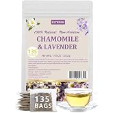 135 Premium Chamomile &amp; Lavender Tea Bags,Relief &amp; Caffeine Free &amp; 100% Natural.