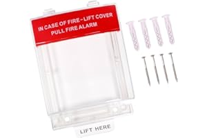 MotiveTech Enclosures Alarm Pull Station Cover, Transparent Waterproof Indoor/Outdoor Protective Cover