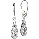Boucles D'oreilles Pendantes Argent 925 - Oxydes De Zirconium - Femme - Neuf Avec étiquettes