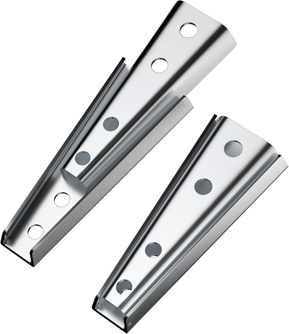 DDHOMIN 2 Sets Heavy Duty Metal Furniture Connector Interlocking Hangers for