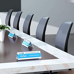 Acrylic 12 Pack Name Plates for Desks, AITEE 3x8.5