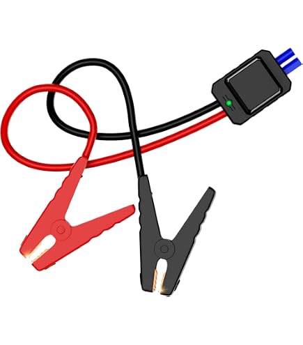NEPXOW Portable Smart Jumper Starter Booster Clamp Cables, Replacement Jumper Clamp for 12V Portable Car Jump Starter, Suitable for T11F Jump Starter