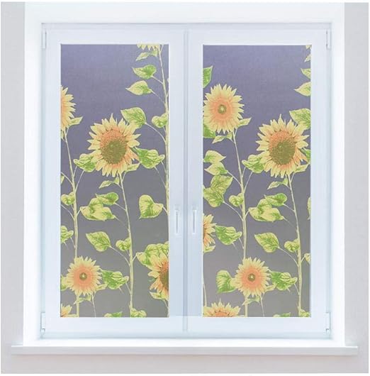 WANNFNG SunflowerWindow Privacy Film, Suitable for Privacy