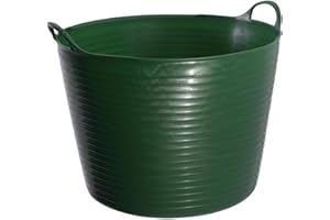 BOSMERE Red Gorilla Large Flexible Plastic Tub, Toy Storage, Laundry, Gardening & More, 38 Liter/10 Gallon, Green