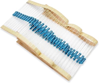 Innfeeltech 100 Pcs 1/2W 1% 1KΩ Metal Film Resistor Kit