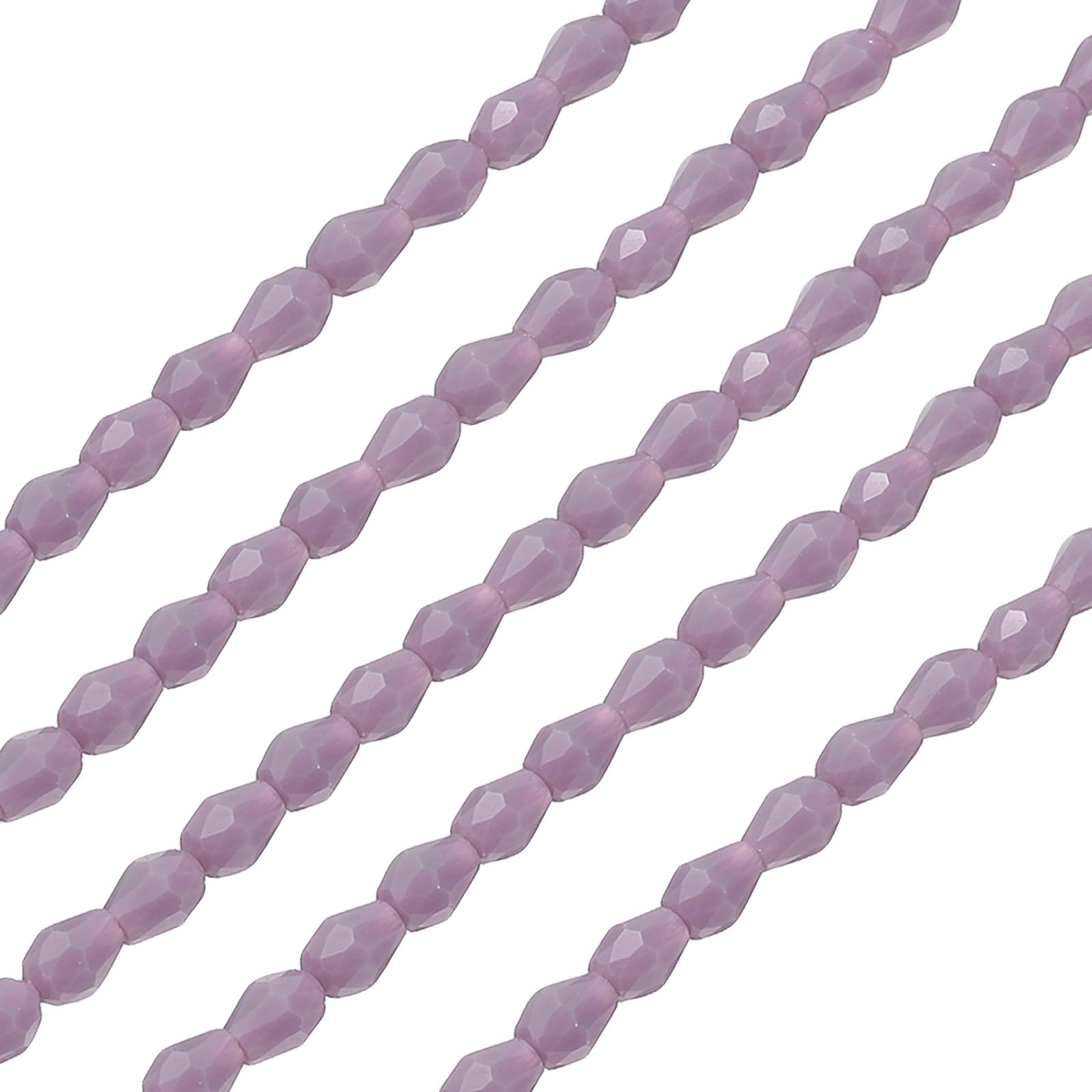 PATIKIL Teardrop Faceted Beads, 325 Pcs Light Brown Bicone Birthstone Bead Glass Crystal Assortments Vertical Hole Shape for DIY Crafting Bracelet Necklace Jewelry Making, 4x6mm — image 1