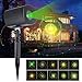 ANTSIR Red & Green Dynamic Lighting Projector Light,Waterproof Star Projector Show for Home,Garden,Party and Landscape(Galaxy)