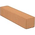 AVIDITI Cardboard Mailing Tubes With Caps – 18\" Long X 2\" Diameter, 3-Ply, Pack Of 50, For Posters & Art