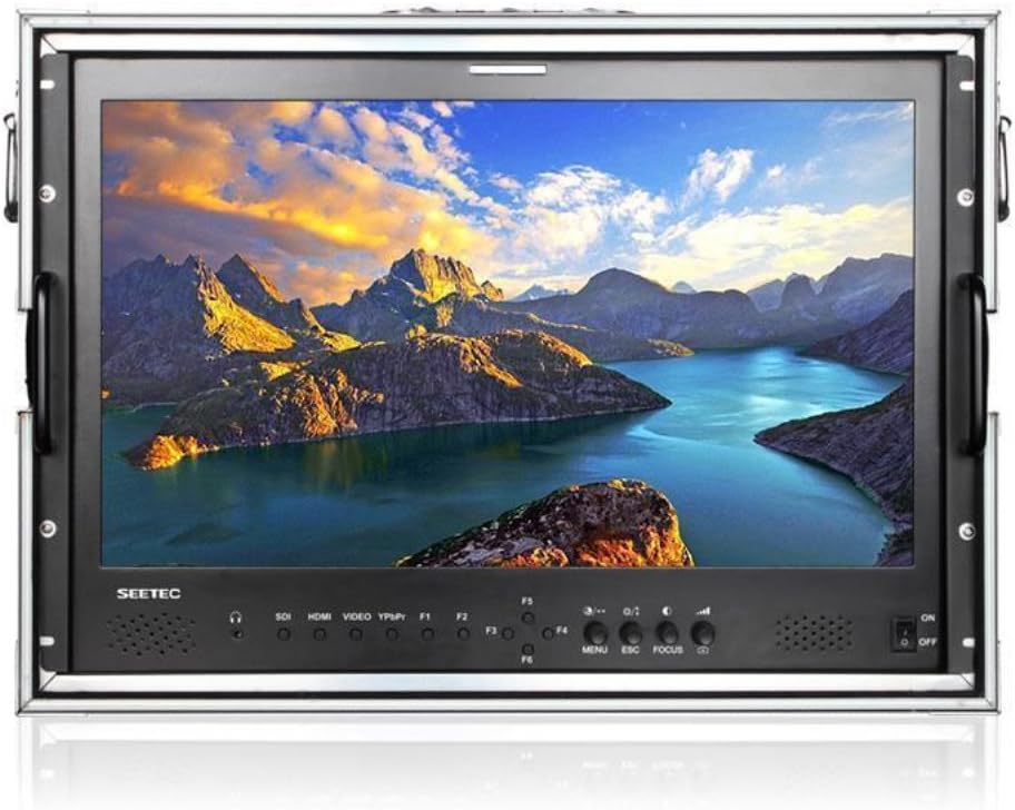 21.5" IPS Full HD 1920x1080 Carry-on Broadcast Director Monitor with 3G-SDI HDMI AV YPbPr (P215-9HSD-CO)