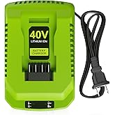CaliHutt 40 Volt Battery Charger Replacement for Greenworks 40V Lithium Battery, 2.0A Standard Charger Compatible with Greenworks 40V Cordless Tools