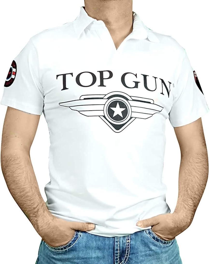 Top Gun 1/2 TShirt 6406 310TG20191010 weiß Amazon.de Bekleidung