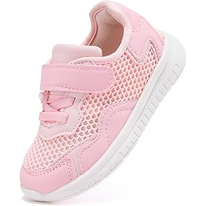 BMCiTYBM Toddler Shoes Boys Girls Barefoot Walking Shoes Breathable Mesh Sneakers Tennis Slip on