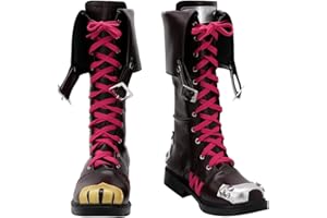 Roeutoo Anime Cosplay Costume Boots Adult Women Steampunk Shoes Accessories Outfit