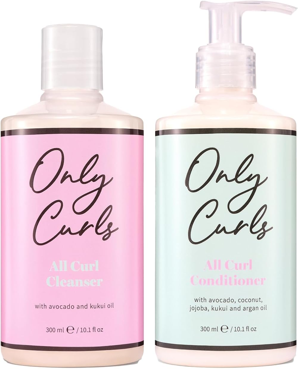 Only Curls Cleansing Bundle 300ml x2 Curly Shampoo & Conditioner