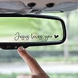 Christian Decal, Rear View Mirror Decal, Faith Car