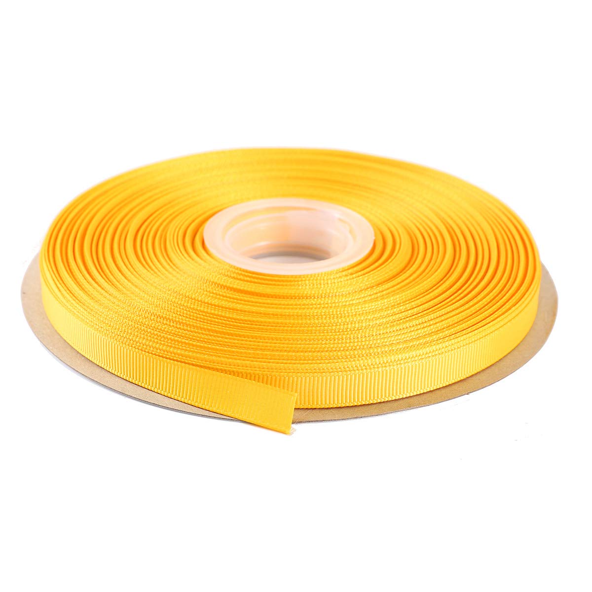 ITIsparkle 9mm Width (3/8") Grosgrain Ribbon 45 Meters (full reel) Crafts Gift Wrap Floristry - Maize Ribbon