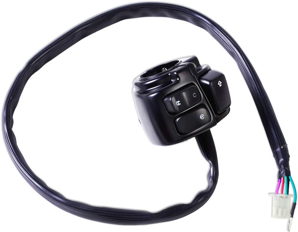 LYFEI Motorcycle 1" Handlebar Ignition Turn Signal Switch Wiring Harness For Harley Softail Dyna Sportster 1200 883 V-ROD Motorcycle Switch Controls