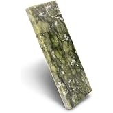 CBRIGHT 10000# Sharpening Stone,Ultra Fine Polishing Mirror Edge Stone Natural Green Hard Sharpener Whetstone for Knives Tools,Cutting Tools (5.9x1.97x0.39Inch)