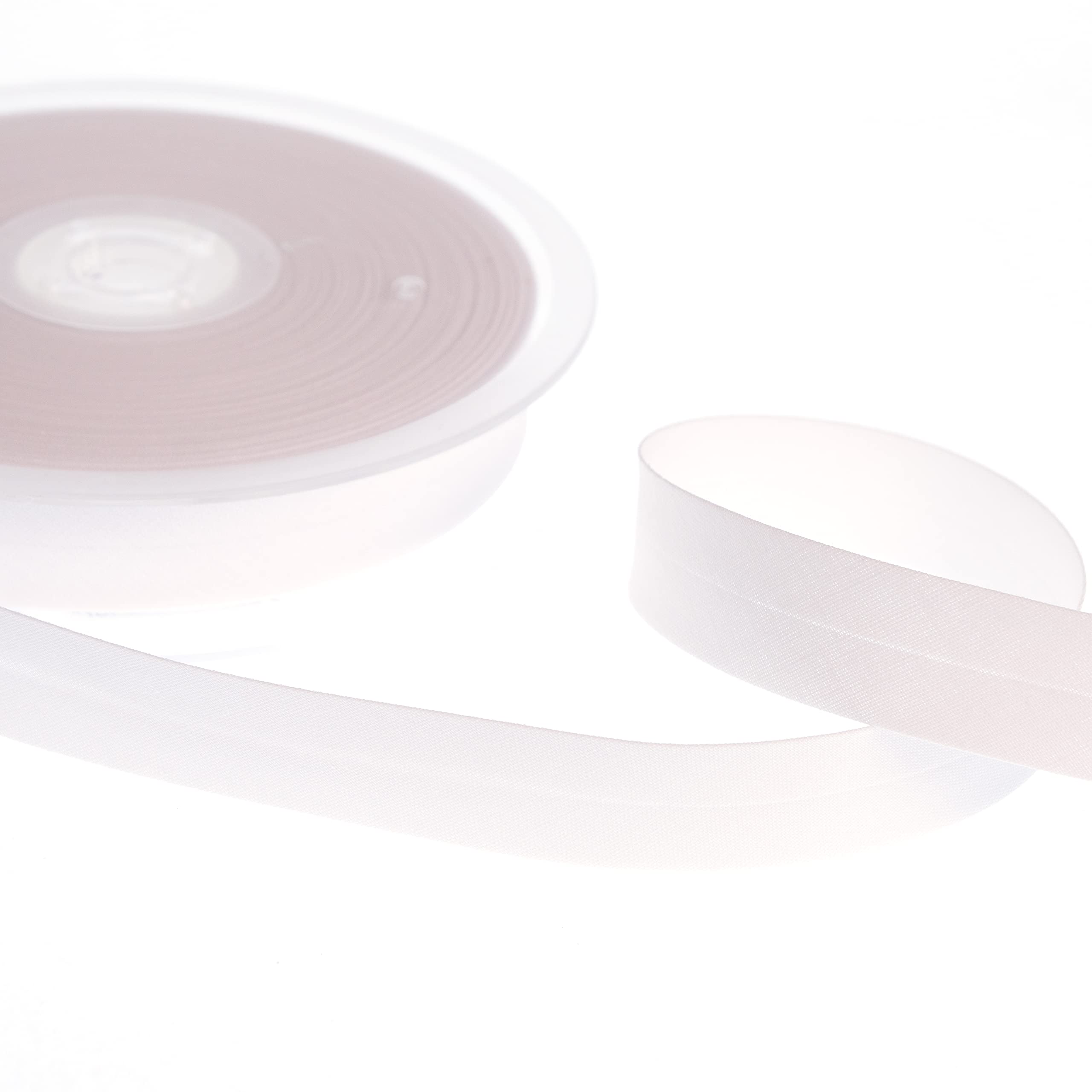 Realm Bias Binding Centre Fold Polycotton 18mm/30mm 5 Metres (White, 18mm)