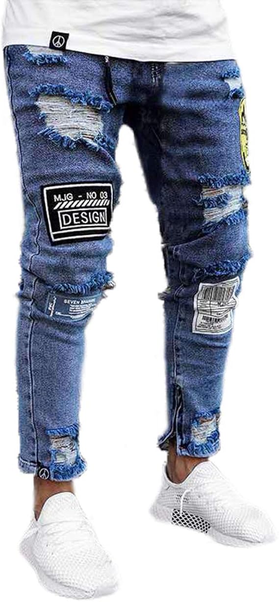 mjg cargo denim destroyed