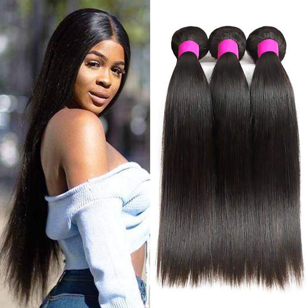 Amazon Com Ur Beautiful 8a Brazilian Straight Hair 3 Bundles 10