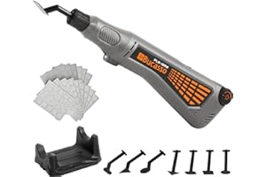 Bucasso Cordless Pen Sander, Variable Speed and USB Charging with LED Light, Multi-Purpose Power Tool for Sanding, Polishing,