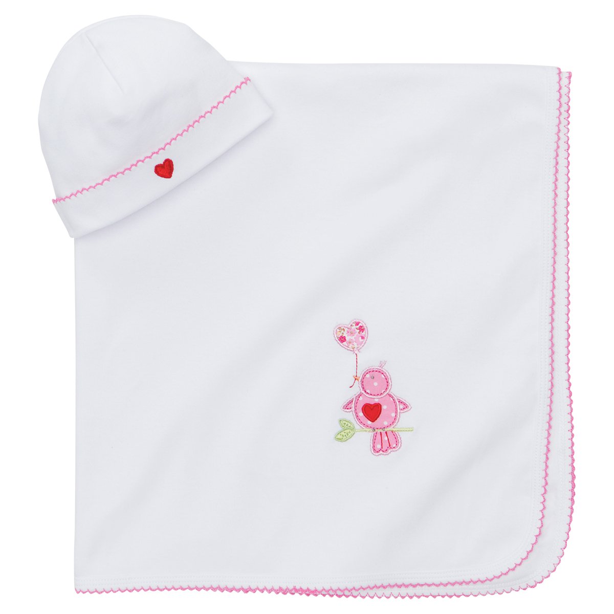 receiving blanket and hat set