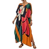 Bsubseach Long Swimsuit Coverup for Women Plus Size Kaftan Dress Summer Beach Cover Up Caftan