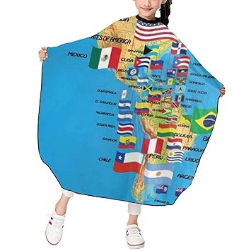 Amazon Com Kids North And South America Map With Flags And