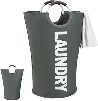 Großer Wäschekorb faltbar Wäschesammler zusammenklappbar Wäschetasche