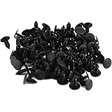 Keenso 100pcs Universal Nylon Auto Trim Plug Car Bumper Fastener Rivet Clips Fender Car Door Trim Bumper Rivets Clip Screws P