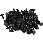 Universal Car Door Trim Clip Set, 100 Pieces Nylon Fastener Push Pin Retainer Clips, Auto Body Bumper Rivet Screws