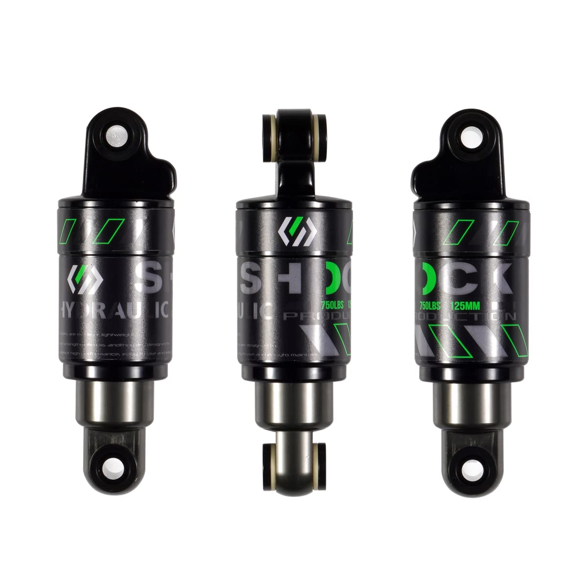 Chooee Mountain Bike Rear Shock absorber Rear Oil MTB Damper 120mm/125mm/150mm/165mm/185mm/190mm/200mm Bicycle Rear Damper 125mmx750lbs