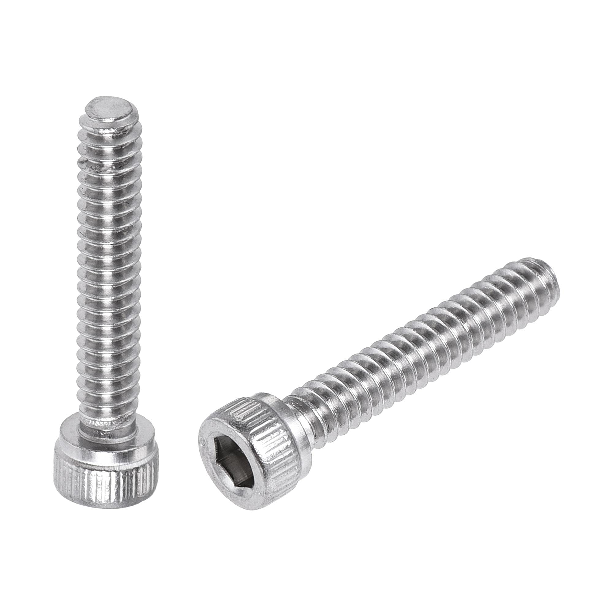 sourcing map #6-32x3/4" Hex Socket Head Cap Screw Bolts 304 Stainless Steel Polished 50pcs
