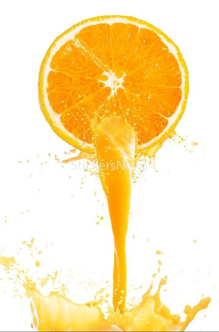 StickersNews Pegatinas Frigo Déco Cuisine Naranja 60 x 90 cm Ref ...