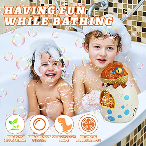 ZIZICG Bubble Machine for Toddlers, Kids, 1000+ Bubbles/min Electric Automatic Bubble Maker Blower (Dinosaur)