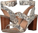 Vionic Womens Perk Carmel Backstrap Heel Sandal Natural Snake Size 8