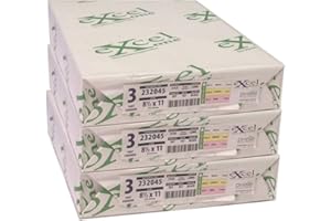 EXCEL GLFR Excel One Carbonless 3-Part Forward Paper (White/Canary/Pink), 8.5" x 11" (232045) - 167 Sets Per Ream - Three (3) Reams (501 Sets)