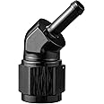 EVIL ENERGY 10AN Female to 5/16" Barb Hose Fitting 45 Degree Swivel