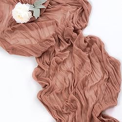 Socomi Cheesecloth Table Runner 10ft Gauze Boho