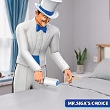 MR.SIGA Extra Sticky Lint Roller 450 Sheets 5-Pack Blue Pet Hair Remover view 2