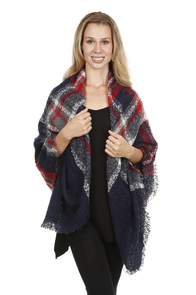 Womens Stylish Fashion Wear & Winter Large Square Warm Scarf Stole Plaid Blanket Tartan Scarves Shawl Wrap Womens Stylish Fashion Wear & Winter Large Square Warm Scarf Stole Plaid Blanket Tartan Scarves Shawl Wrap