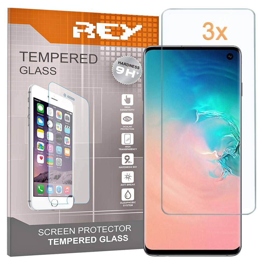 Screen Protector for SAMSUNG GALAXY S10 4G, Tempered Glass Film, Premium quality, [Pack 3x]