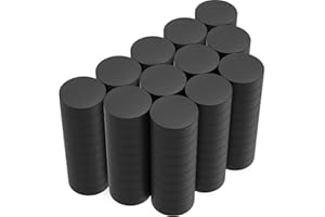 KEUKENKET 120 Pcs Magners for Crafts,18mm(0.709 inch) Strong Ceramic Industrial Magnets,Tiny Flat Ferrite Dics Magneys for Refrigerator,DIY,Science Projects & School Crafts