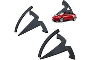 YHCDSEA for Model Y Emblem Badge Sticker Cover, fit for Model Y Logo Decals Accessories (Glossy Black)