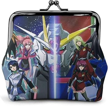 Amazon Cool Gundam 機動戦士ガンダム 成人 子供が 男性女性 レザー 小銭入れ コインケース 財布 男の子と女の子 財布 ファスナー ヴィンテージ ギフト 本革 Coin Purse シューズ バッグ