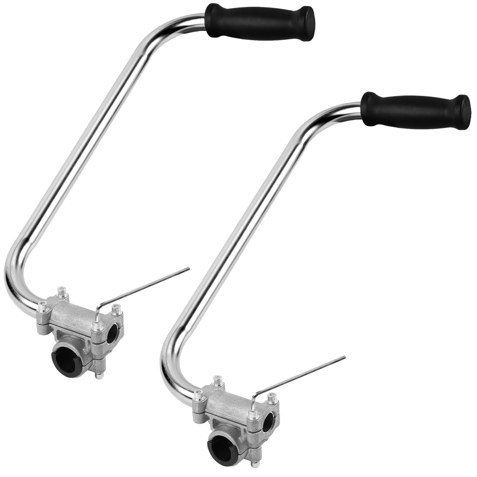 Photo 1 of 2pcs  Eater Handle - String Trimmer Handle, Ergonomic Trimmer Grip, Weedeater Handle with Bracket Clamp, Weed Wacker Attachment Aluminum Lawn Trimmer Grip for Lawn Care, Landscaping, Yard Trimming